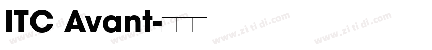 ITC Avant字体转换